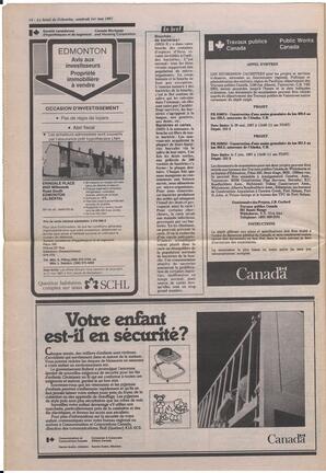 Le Soleil de Colombie, May 1, 1987, page 14