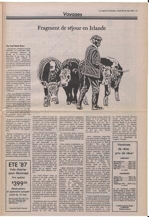 Le Soleil de Colombie, May 1, 1987, page 11