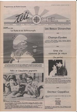 Le Soleil de Colombie, April 24, 1987, page 7