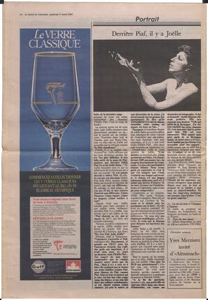 Le Soleil de Colombie, April 17, 1987, page 24