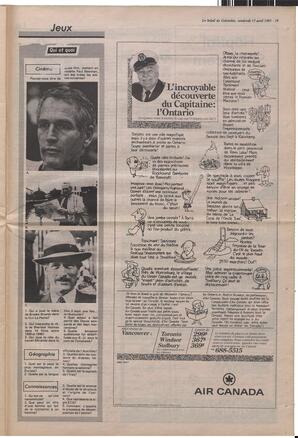 Le Soleil de Colombie, April 17, 1987, page 19