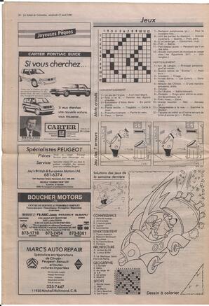 Le Soleil de Colombie, April 17, 1987, page 18