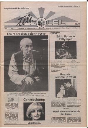 Le Soleil de Colombie, April 17, 1987, page 11