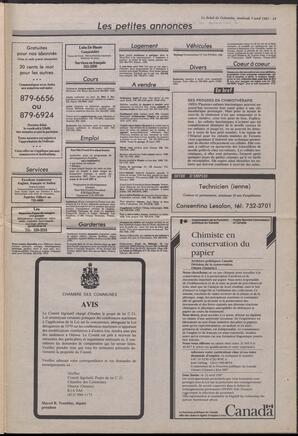 Le Soleil de Colombie, April 3, 1987, page 19