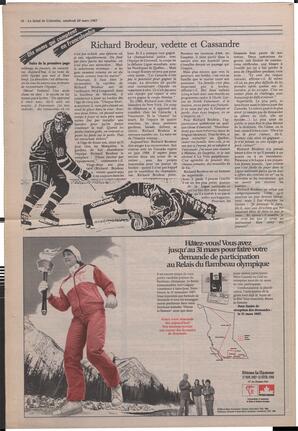 Le Soleil de Colombie, March 20, 1987, page 16