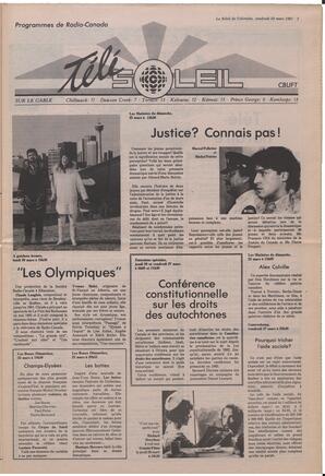 Le Soleil de Colombie, March 20, 1987, page 7