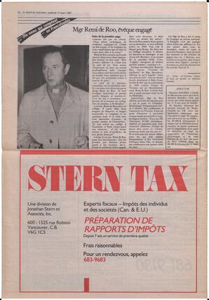 Le Soleil de Colombie, March 13, 1987, page 16