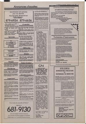 Le Soleil de Colombie, March 13, 1987, page 15