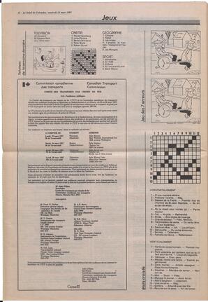Le Soleil de Colombie, March 13, 1987, page 12