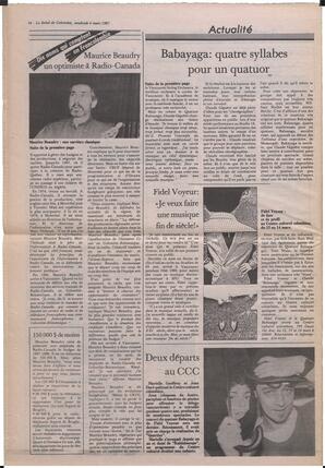 Le Soleil de Colombie, March 6, 1987, page 16