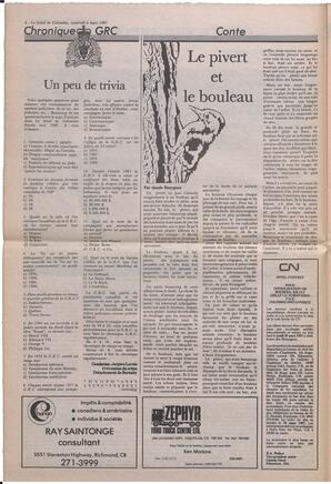 Le Soleil de Colombie, March 6, 1987, page 6