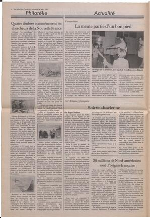 Le Soleil de Colombie, March 6, 1987, page 4