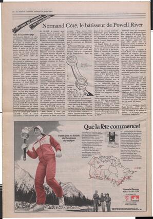 Le Soleil de Colombie, February 20, 1987, page 20
