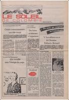 Le Soleil de Colombie, February 13, 1987