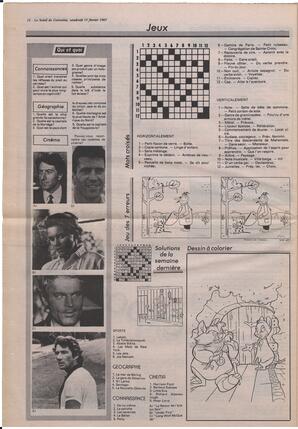 Le Soleil de Colombie, February 13, 1987, page 12