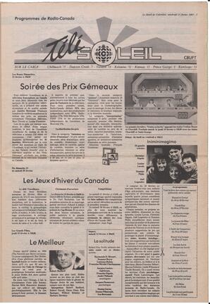 Le Soleil de Colombie, February 13, 1987, page 7