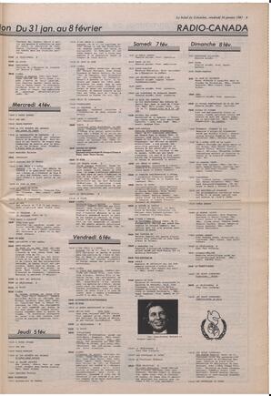 Le Soleil de Colombie, January 30, 1987, page 9