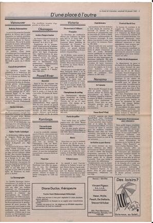 Le Soleil de Colombie, January 30, 1987, page 3