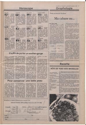 Le Soleil de Colombie, January 23, 1987, page 17