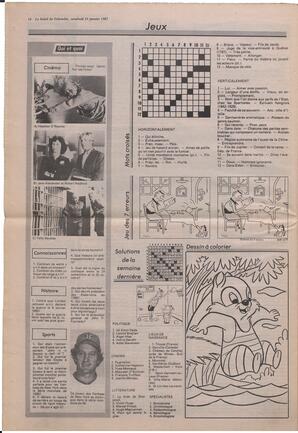 Le Soleil de Colombie, January 23, 1987, page 16