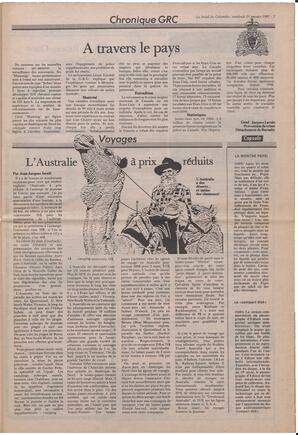 Le Soleil de Colombie, January 23, 1987, page 7