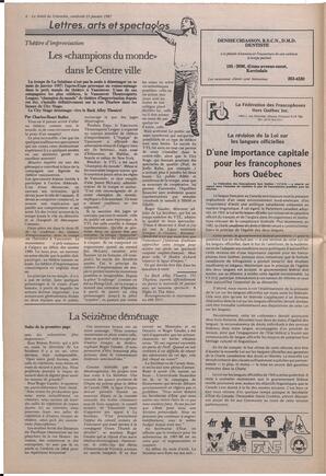 Le Soleil de Colombie, January 23, 1987, page 6