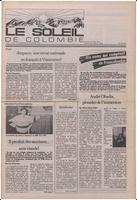 Le Soleil de Colombie, January 16, 1987