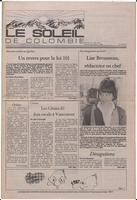 Le Soleil de Colombie, January 9, 1987