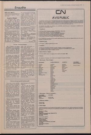 Le Soleil de Colombie, January 9, 1987, page 13