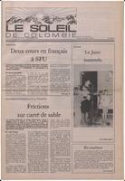 Le Soleil de Colombie, December 5, 1986