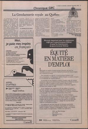 Le Soleil de Colombie, December 5, 1986, page 11
