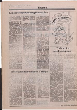 Le Soleil de Colombie, November 28, 1986, page 16