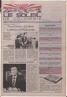 Le Soleil de Colombie, November 21, 1986