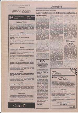 Le Soleil de Colombie, November 21, 1986, page 16