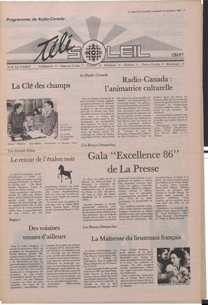 Le Soleil de Colombie, November 14, 1986, page 7