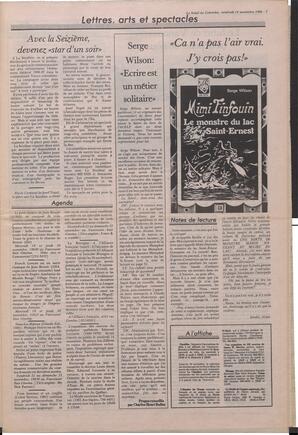 Le Soleil de Colombie, November 14, 1986, page 5