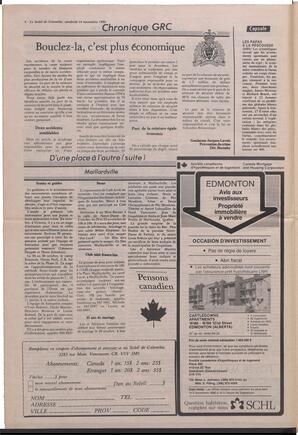 Le Soleil de Colombie, November 14, 1986, page 4