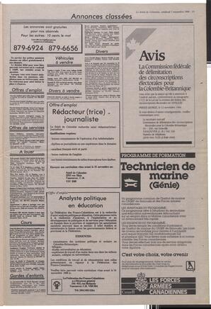 Le Soleil de Colombie, November 7, 1986, page 15