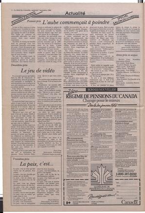 Le Soleil de Colombie, November 7, 1986, page 4