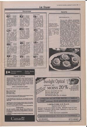 Le Soleil de Colombie, October 31, 1986, page 17