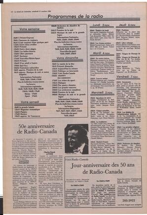 Le Soleil de Colombie, October 31, 1986, page 14