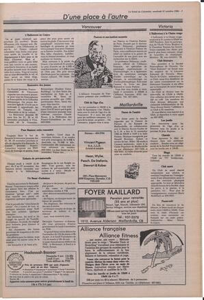 Le Soleil de Colombie, October 31, 1986, page 3