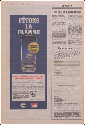 Le Soleil de Colombie, October 24, 1986, page 16