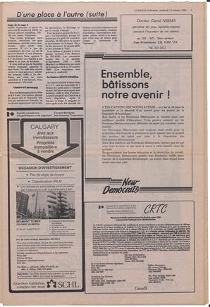 Le Soleil de Colombie, October 17, 1986, page 7