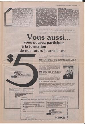 Le Soleil de Colombie, October 10, 1986, page 19