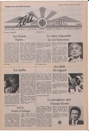 Le Soleil de Colombie, October 10, 1986, page 9