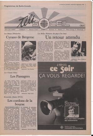 Le Soleil de Colombie, September 12, 1986, page 7