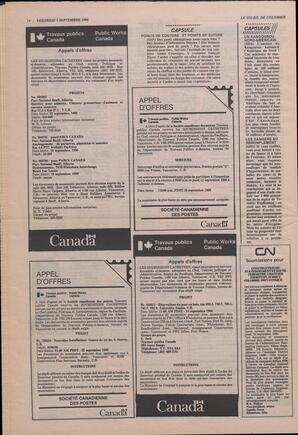 Le Soleil de Colombie, September 5, 1986, page 14