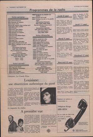 Le Soleil de Colombie, September 5, 1986, page 10