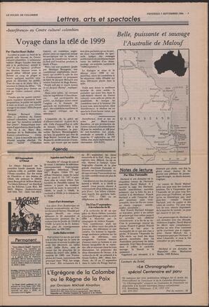 Le Soleil de Colombie, September 5, 1986, page 5